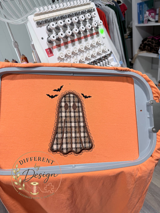 Ghost Quilted Applique Embroidery