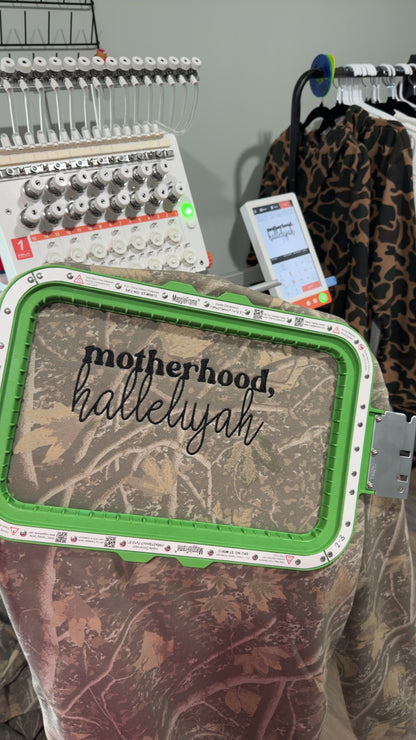 Motherhood, Halleluyah Embroidery!