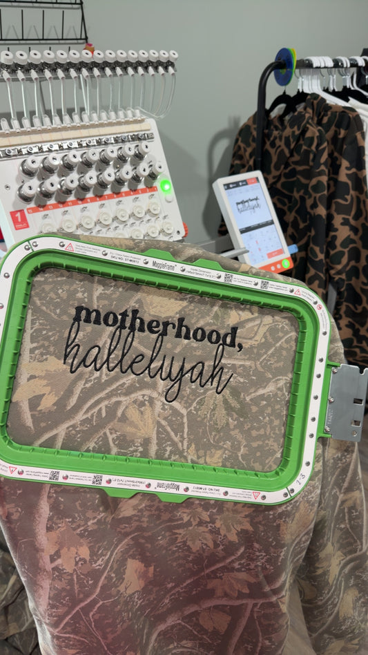 Motherhood, Halleluyah Embroidery!