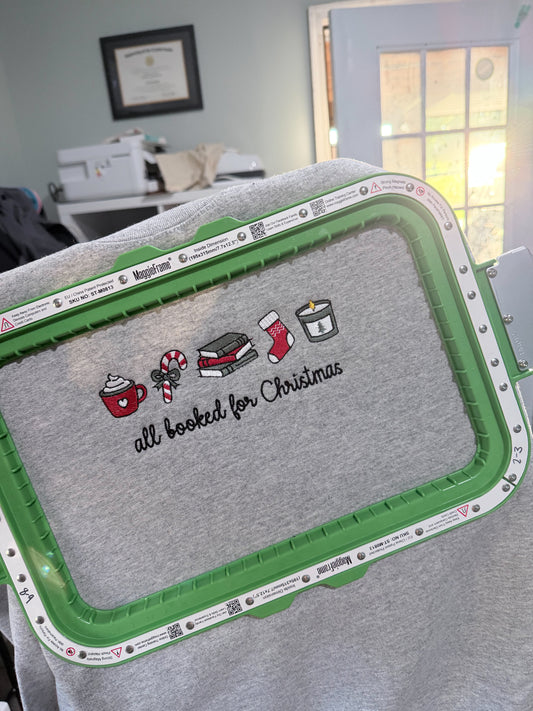 All Booked For Christmas Embroidery
