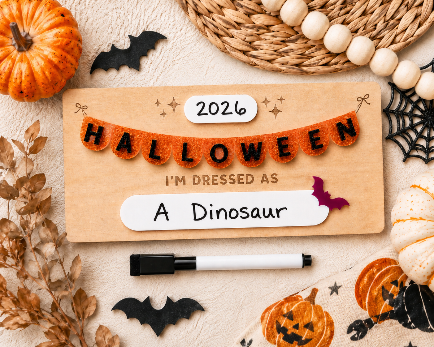 Halloween Reuseable Sign